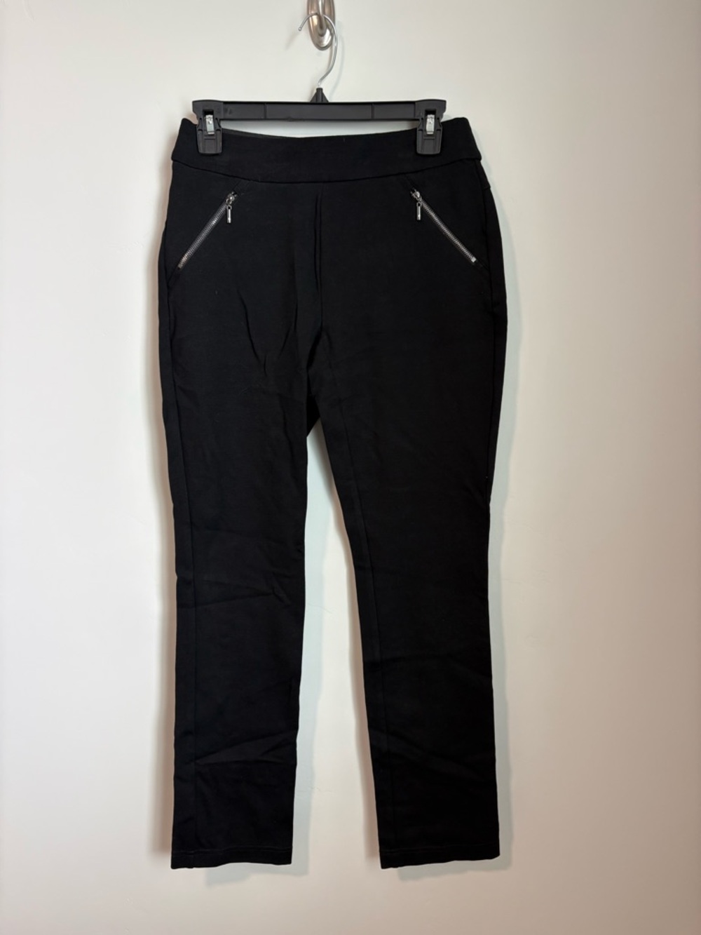 INC International Concepts Black Straight Leg Petite Pants